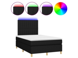 Box Spring Bed, Box Spring Beds Vidaxl Preto Tecido (120 X 200 Cm)
