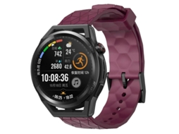 Pulseira De Silicone De Cor Sólida Com Estampa De Futebol Para Huawei Watch Gt Runner 22mm