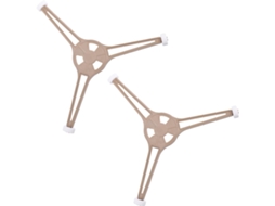 Suporte Giratório Para Prato De Micro-ondas Com Três Braços E Rodízios, Em Plástico.