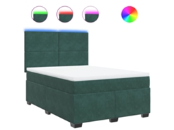 Box Spring Bed, Box Spring Beds Vidaxl Verde Veludo (140 X 200 Cm)