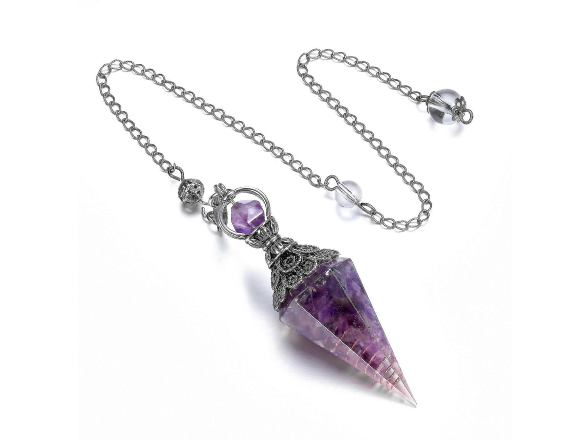 Pêndulo De Cristal De Chakra Hexagonal, Para Reiki E Radiestesia
