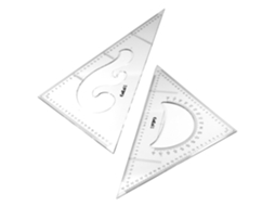 Conjunto De Régua Triangular Grande De 40 Cm, Régua Triangular De