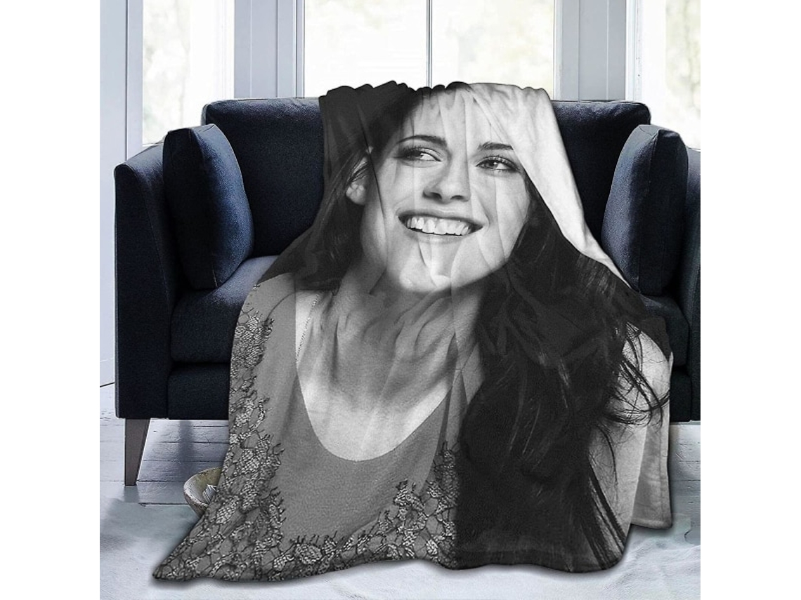 Cobertor Kristen Stewart De Flanela Ultramacio, Estampa 3d, Cobertor De Pelúcia Fofo, Decoração De Cama, Cobertor Para Sala De Est-aquaforge