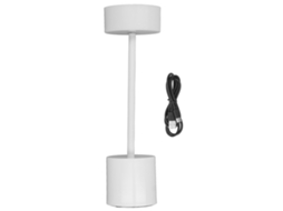 2026 lâmpada de Mesa Sem Fio Led com Controle Táctil, Regulável, 3 Modos, Bateria 2000mah, Usb, Portátil para Quarto e Escritório Branca