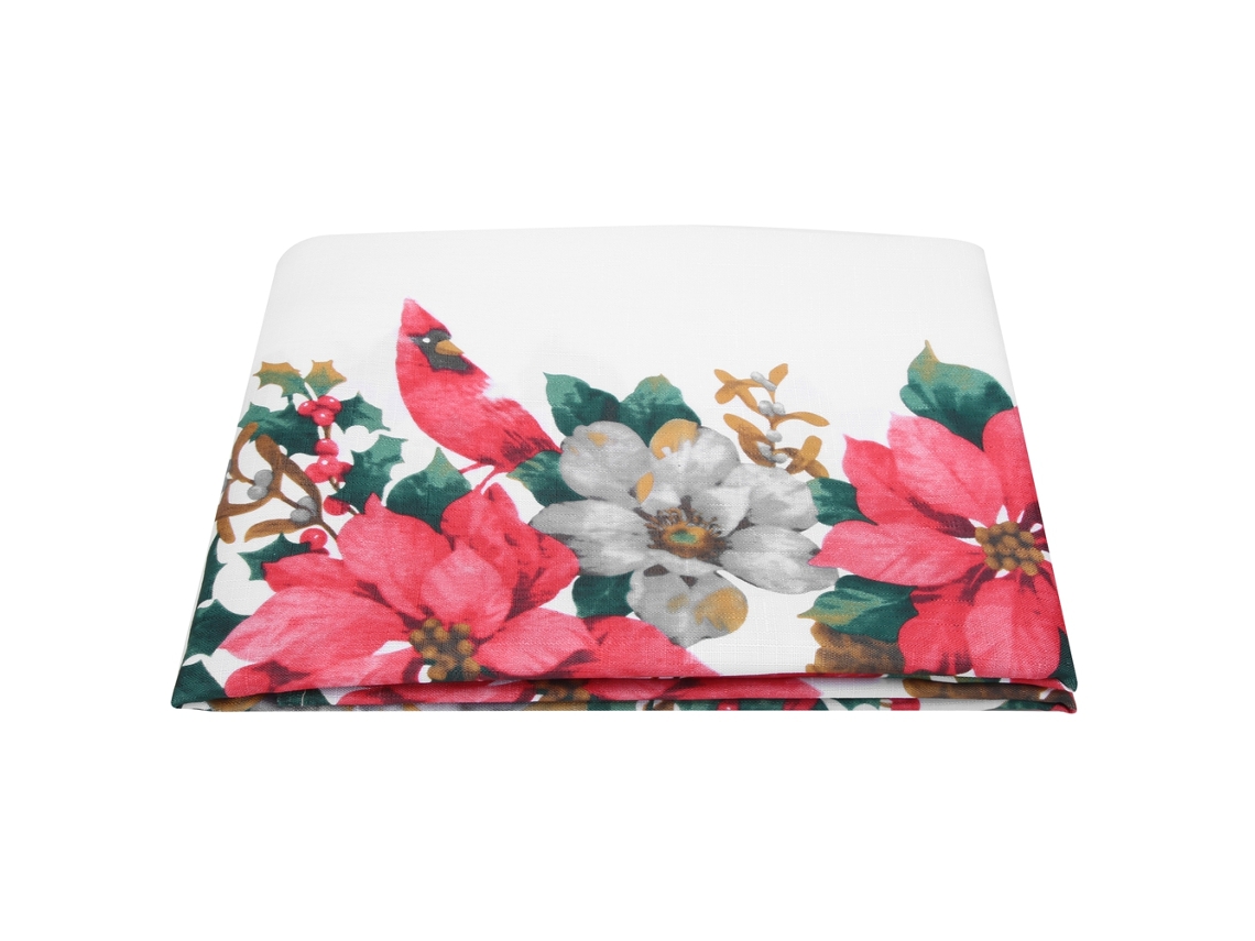 Toalha De Mesa Imperméável Laxiscreed Natal 150x213cm Para Festas, Decoração E Proteção Em Casa