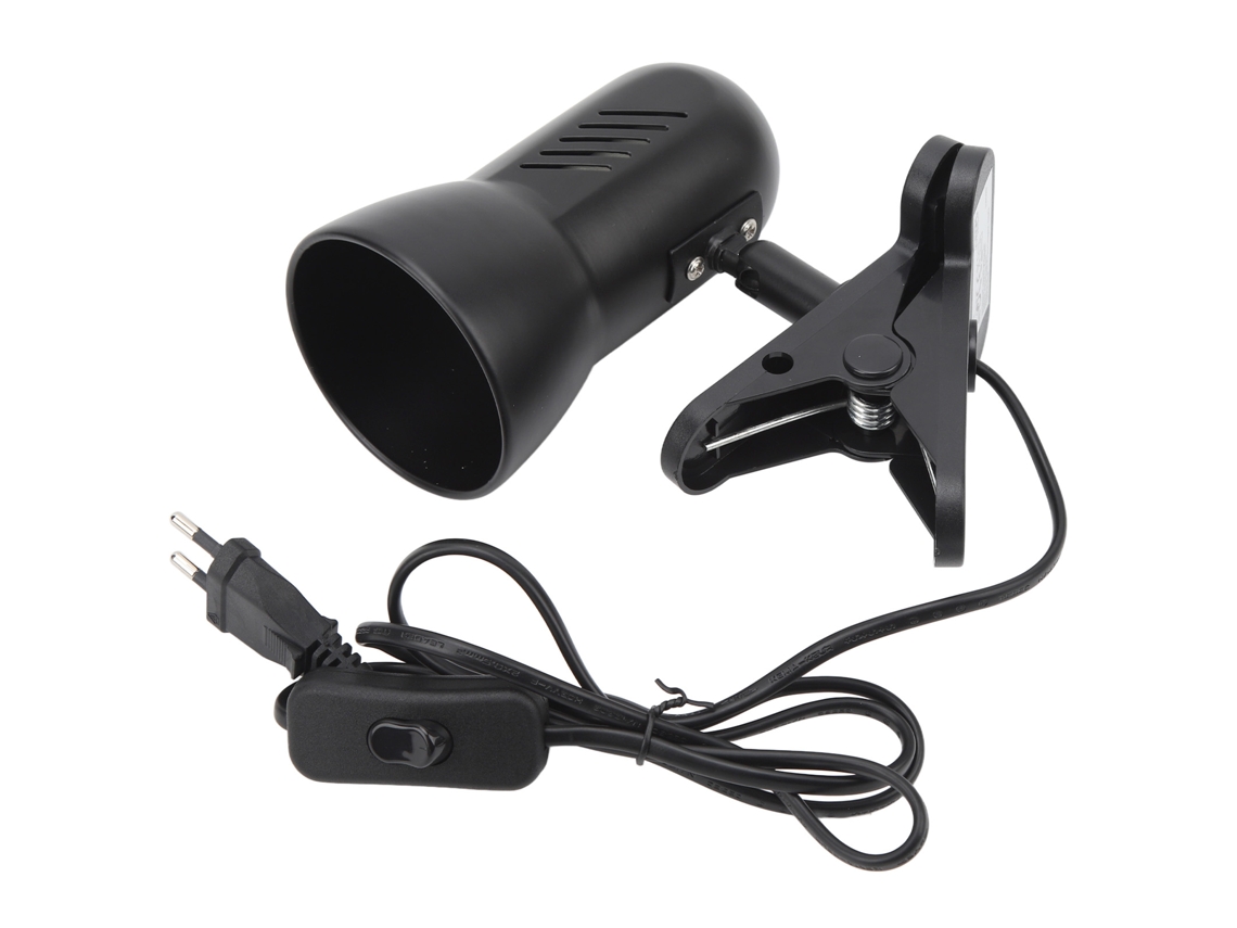 2026 lâmpada de Trabalho Led com Pinça, Cabeça Giratória 360°, Suporta Lâmpada E27, Luz de Leitura Clip On, Plug And Play