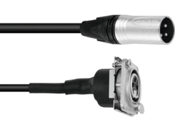 Conjunto PSSO Patch Kabel XLR(M)/XLR(F) S 1m bk