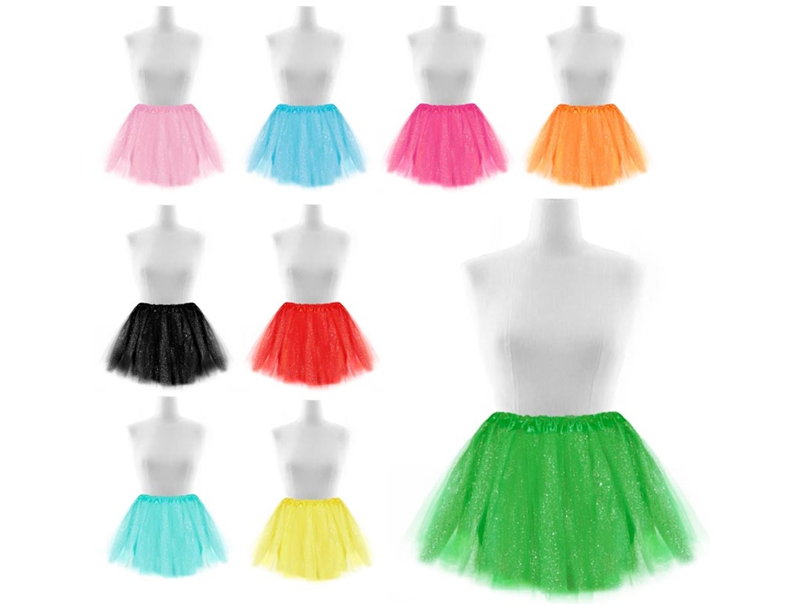 Tutu Bright Topitos em várias cores de 40 cm adulto