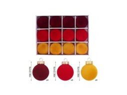 Bolas De Natal Strömten 6cm/12 Unidades, Pingentes Para Árvore De Natal, Decorações De Casa, Shopping E Férias Igvtrade