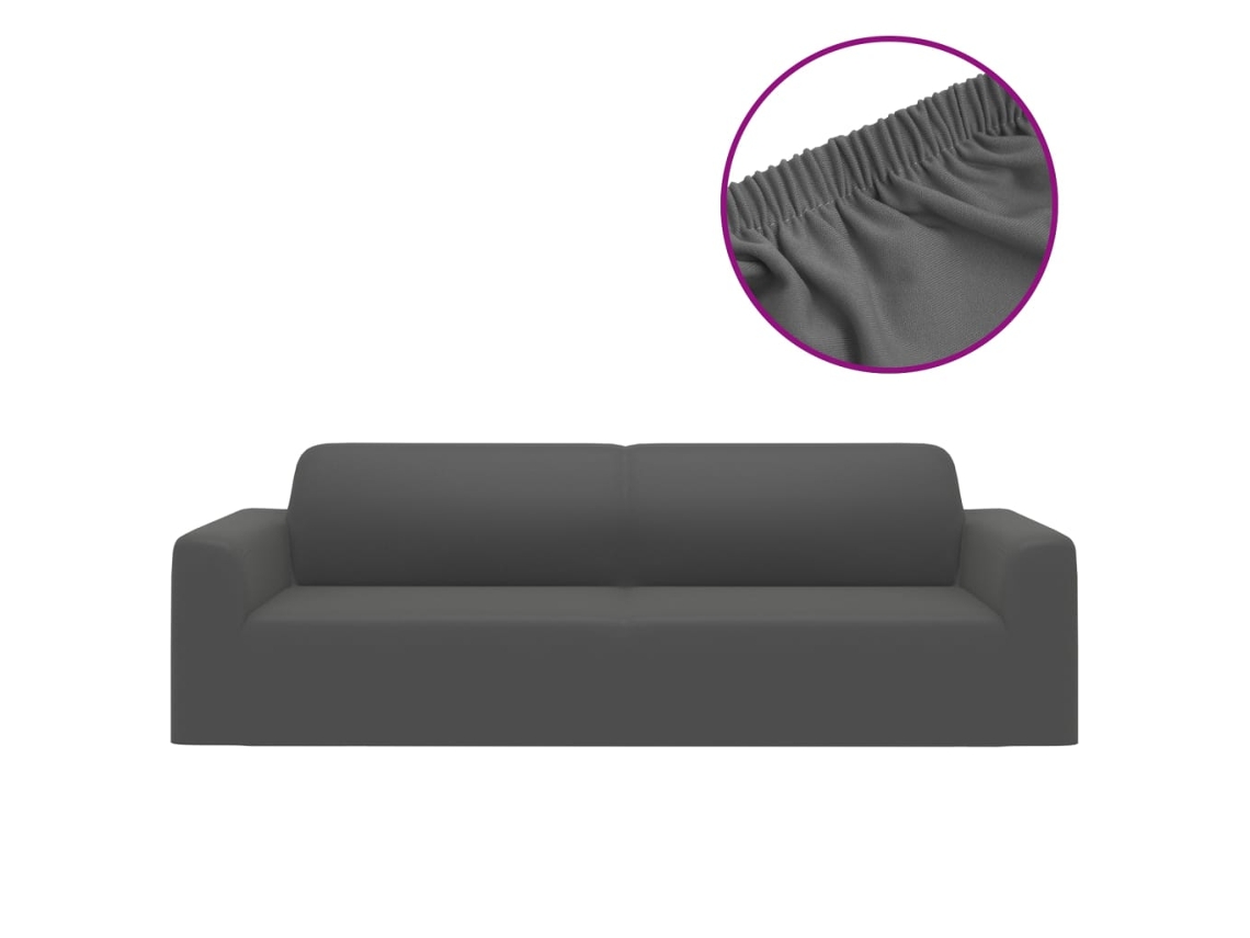 Couch Slipcover, Couch Slipcovers Vidaxl Antracite Jersey (n/a)