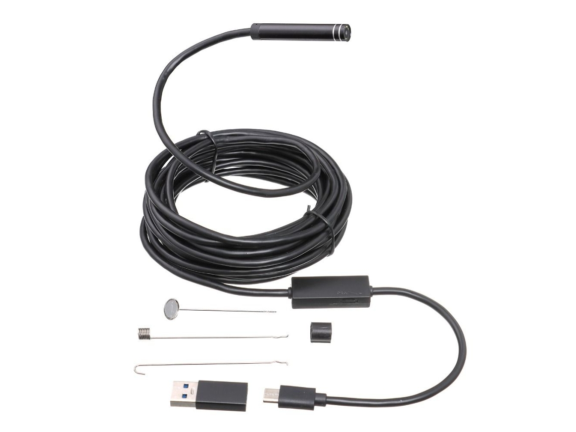 Câmera De Inspeção Usb De 8 Mm, Boroscópio Industrial, Inspeção De Cobra Aquaforge