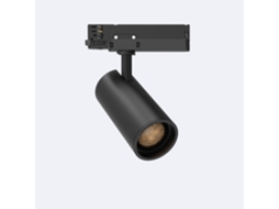 Foco Carril Led Trifásico 40W Fasano Anti-Reflexos no Flicker Regulável Preto LEDKIA