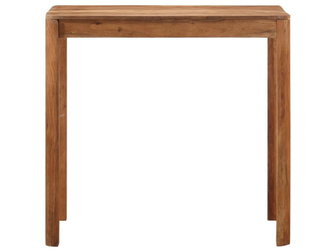 Mesa De Bar  Mesa Alta Acácia Maciça C/ Acabamento A Mel 110x55x106 Cm Wsd121665 Lovely Home