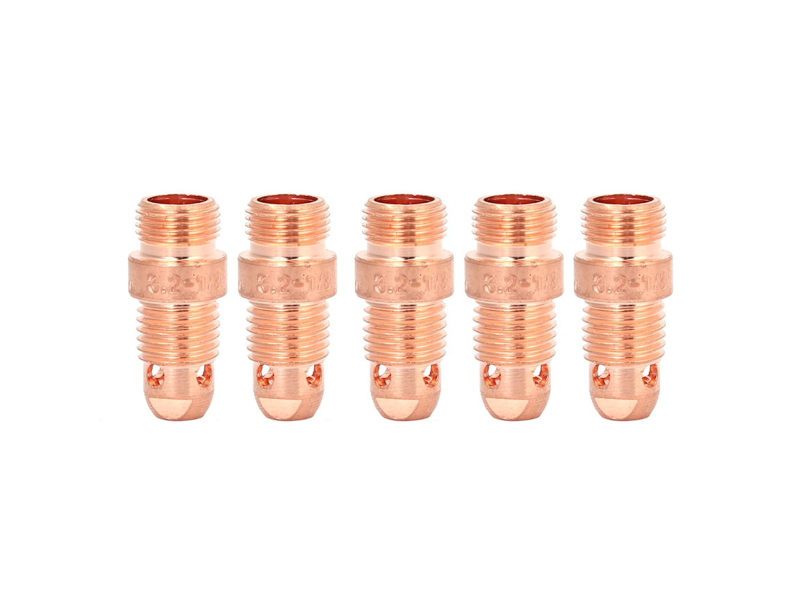 10 Peças/conjunto Corpo De Mandril De Cobre 17cb20 Para Consumíveis De Torcha De Solda Tig (3.2mm)