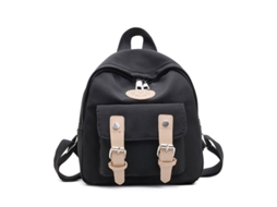 Mochila Infantil Fofa Mini Bolsa de Viagem Colorida Bolsa Escolar para Bebê Menina Preta