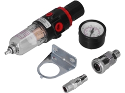 Separador De Água E Óleo Para Compressor De Ar, Filtro De Umidade, Com Manômetro Para Sistemas Pneum Gokoco