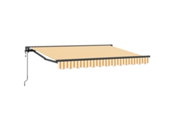 Conjunto 1 Toldo Retrátil Vidaxl Antracite Alumínio (3,5 X 2 M)
