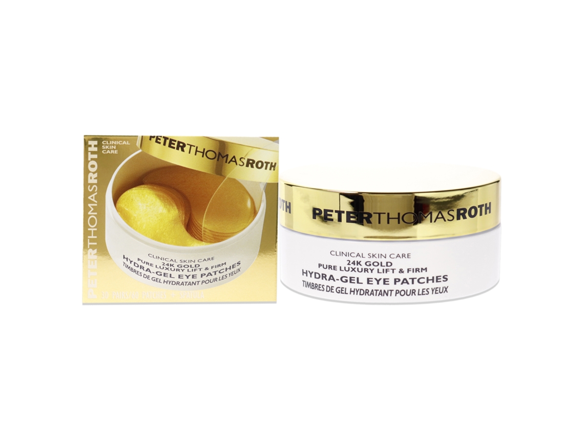 Peter Thomas Roth 24K Gold Pure Luxury Lift And Firm Hydra-Gel Eye Patches paraes, 60 Peças de Almofadas
