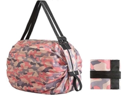 Sacola de Compras Dobrável e Ecológica para Viagens GOKOCO (rosa)