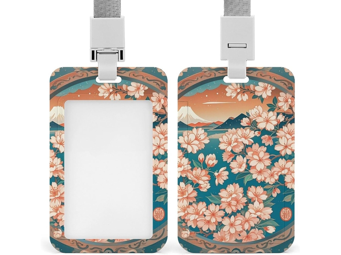 Porta Crachá Estilo Oriental Com Cordão, À Prova D Água, Porta Identificação, Protetor De Crachá, Retrátil Crachá
