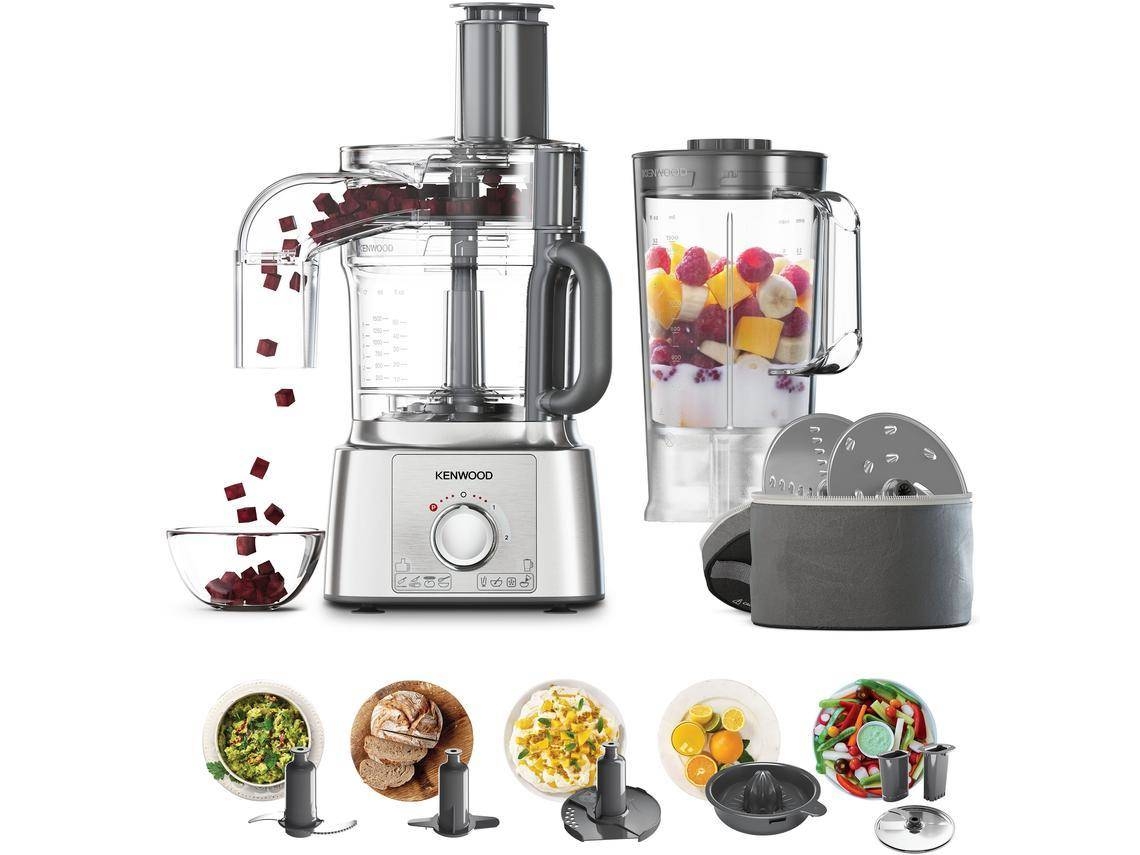 Processador de Alimentos KENWOOD FDP65.820SI MultiPro Express (3 L - 1000 W - 11 acessórios)