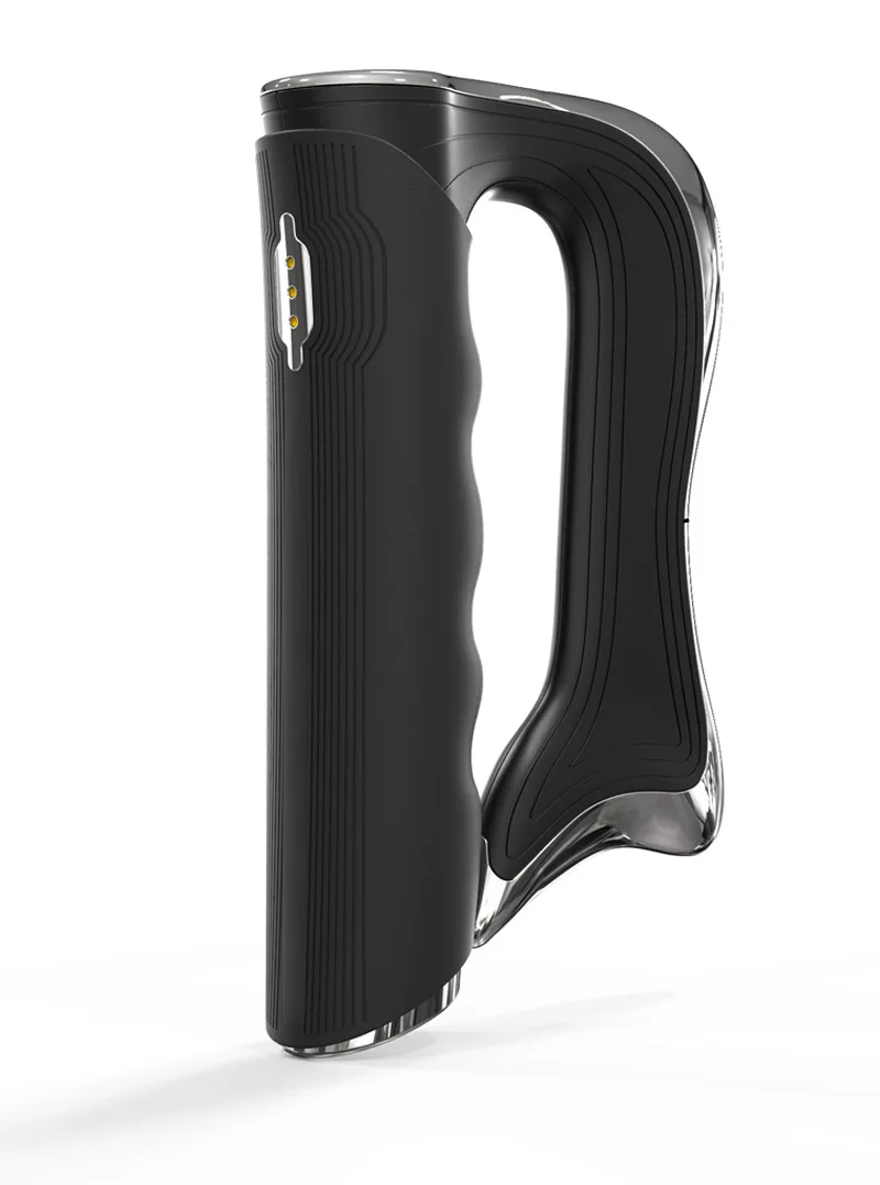 (preto) Massageador Ems Muscular E Fascial Com Compressas Quentes E Vibração Para Relaxamento