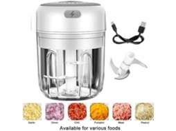 Mini Processador De Alimentos Elétrico(branco), Marca, Modelo, 30w, 250ml, Branco