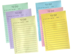 Conjunto De 6 Blocos De Notas Adesivas Coloridas Com Linhas, Pequenos E Práticos Para Escritório, Escola E