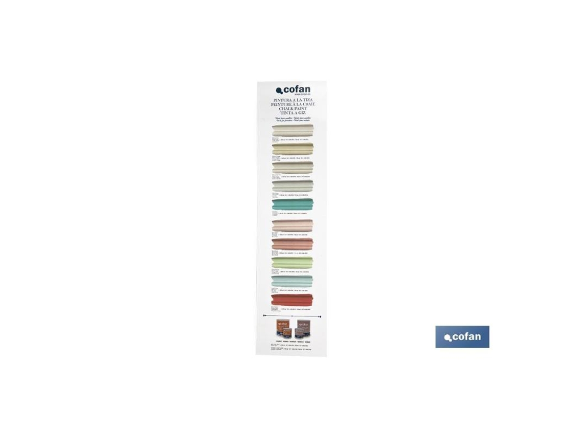 Carta De Colores Pintura A La Tiza Chalk Paint Cofan