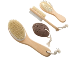 Escova De Limpeza Corporal Esfoliante Para Chuveiro, Escova Portátil Com Pedra Esfoliante, Para Uso No Banheiro
