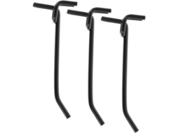 Conjunto De 3 Ganchos Metal Preto Para Painel Perfurado, Ideais Pendur