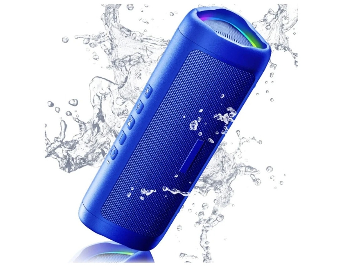 Alto Falante Bluetooth Yizhood C27 Hd Qualidade De Som Portátil Sem Fio Ipx5 À Prova Dágua Emparelhamento Tws Azul