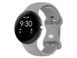 Pulseira De Silicone Sólida Tipo Laço Para Relógio Google Pixel, Tamanho: P