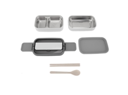 Caixa de Almoço LAXISCREED Inox Segura Micro ondas