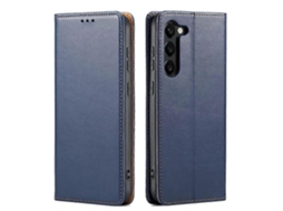 Capa Para Celular Fierre Shann Em Couro Pu Com Textura Para Samsung Galaxy S25 5g