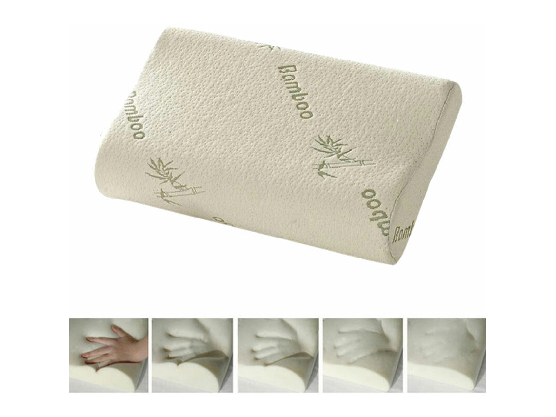 Travesseiro De Bambu Para Dormir, Travesseiro Espuma Viscoelástica, Saudável E Respirável, Ortopédico Alívio Da Fadiga No Pescoço -aquaforge