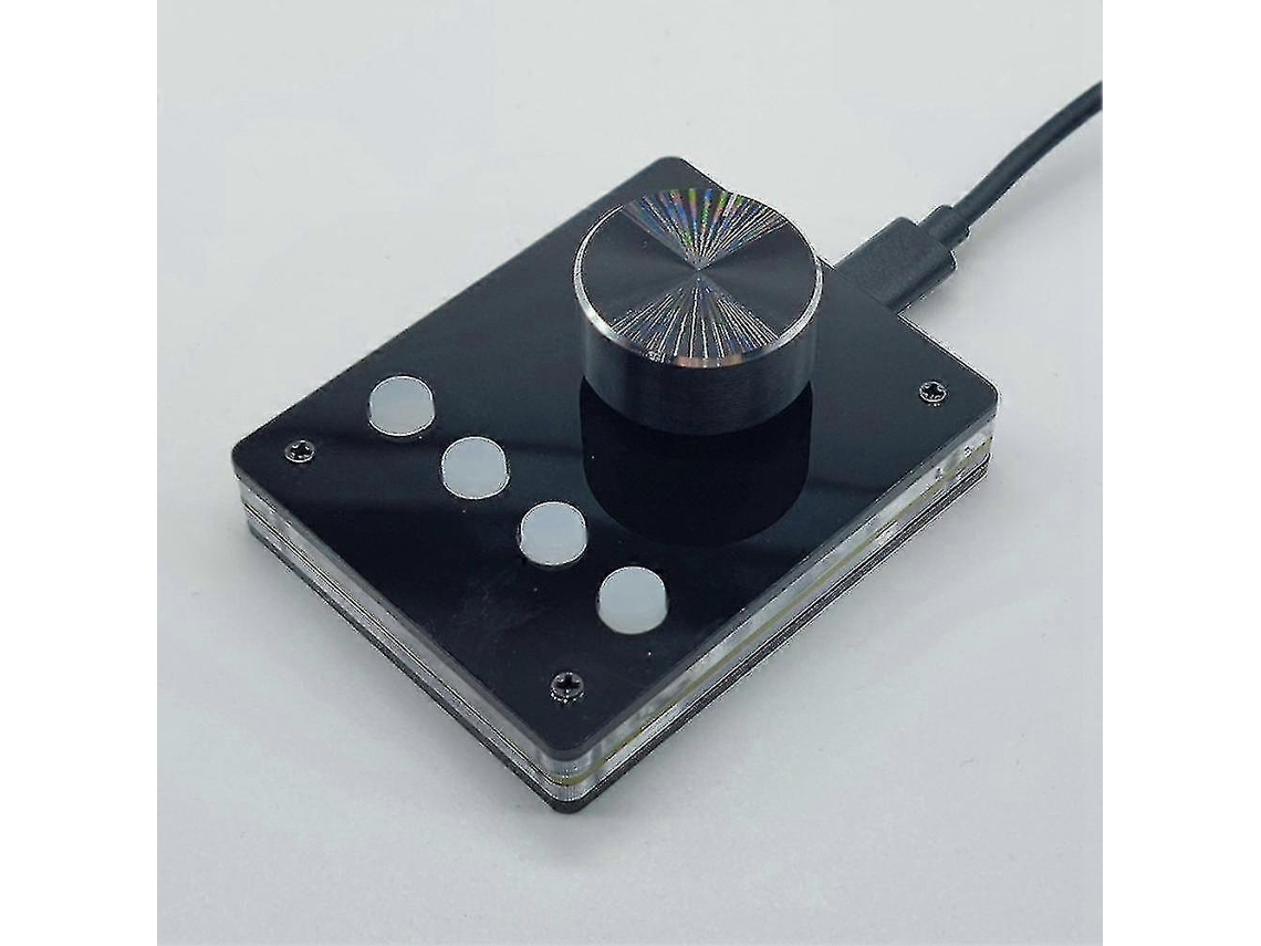 Teclado Programável Multimídia Com Botão Usb, Teclado Personalizado, Mini Teclado Macro, Controlador De Volume Everley891 (pequeno Botão Preto)