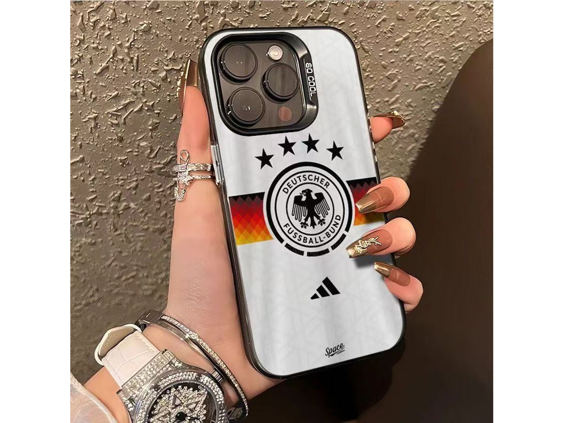 Capa Preta Para Iphone 17 Pro, Compatível Com A Seleção Alemã Da Copa Do Mundo.