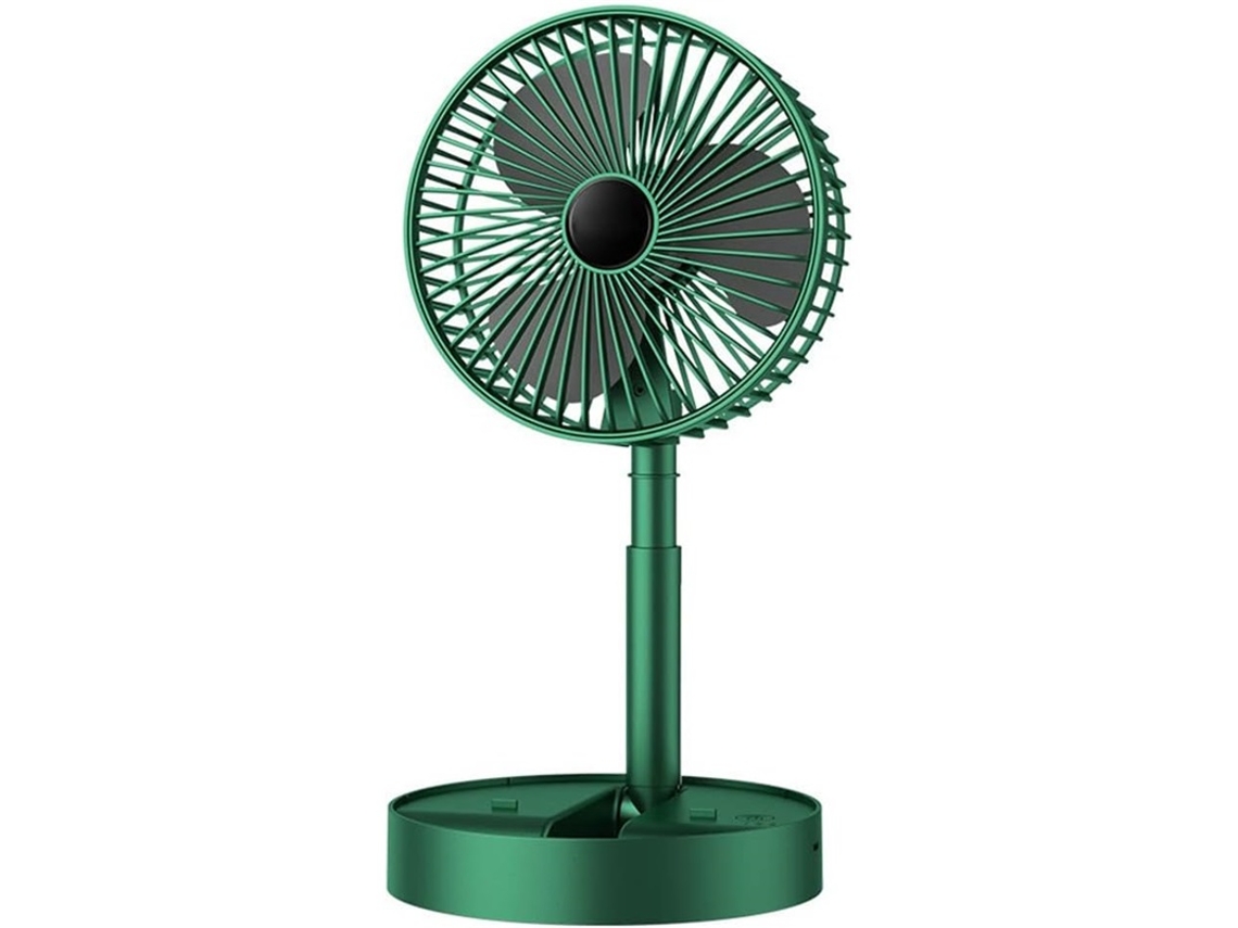 Ventilador Mesa Telescópico 3 Vel Silencioso Verde