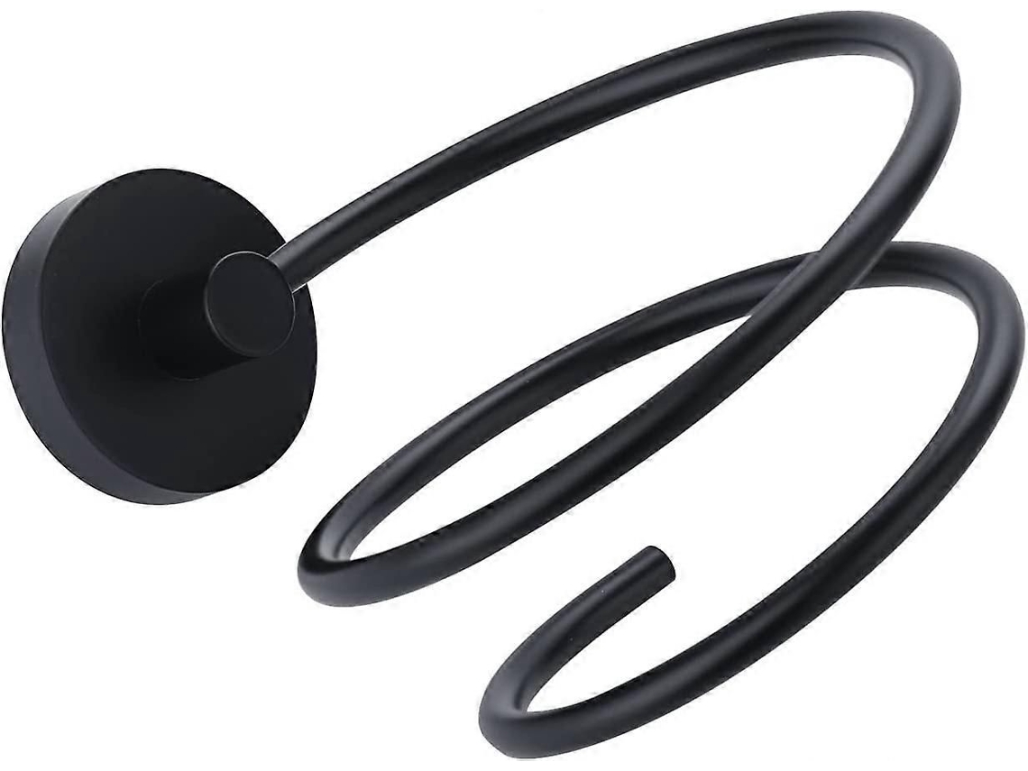 Suporte para Secador de Cabelo Preto Fosco Banheir o Ou Quarto Organizador S GOKOCO