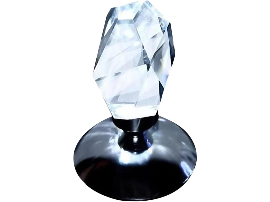 Abajur de cristal, abajur de mesa em formato de gema, luminária noturna com controle remoto, abajur de cristal com mudança de cor