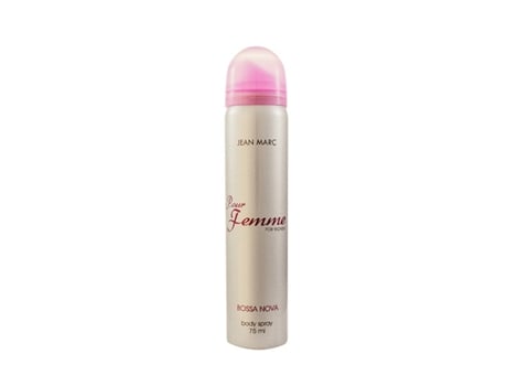 Perfume Jean Marc Bossa Nova Para Mulher, 75ml Desodorizante Fresco E Duradouro Com Spray. A Fragrância Perfeita Para Realçar Sua Beleza E Confiança