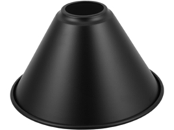 Luminária Pendente Industrial Com Proteção Para Lâmpada E Abajur Preto.