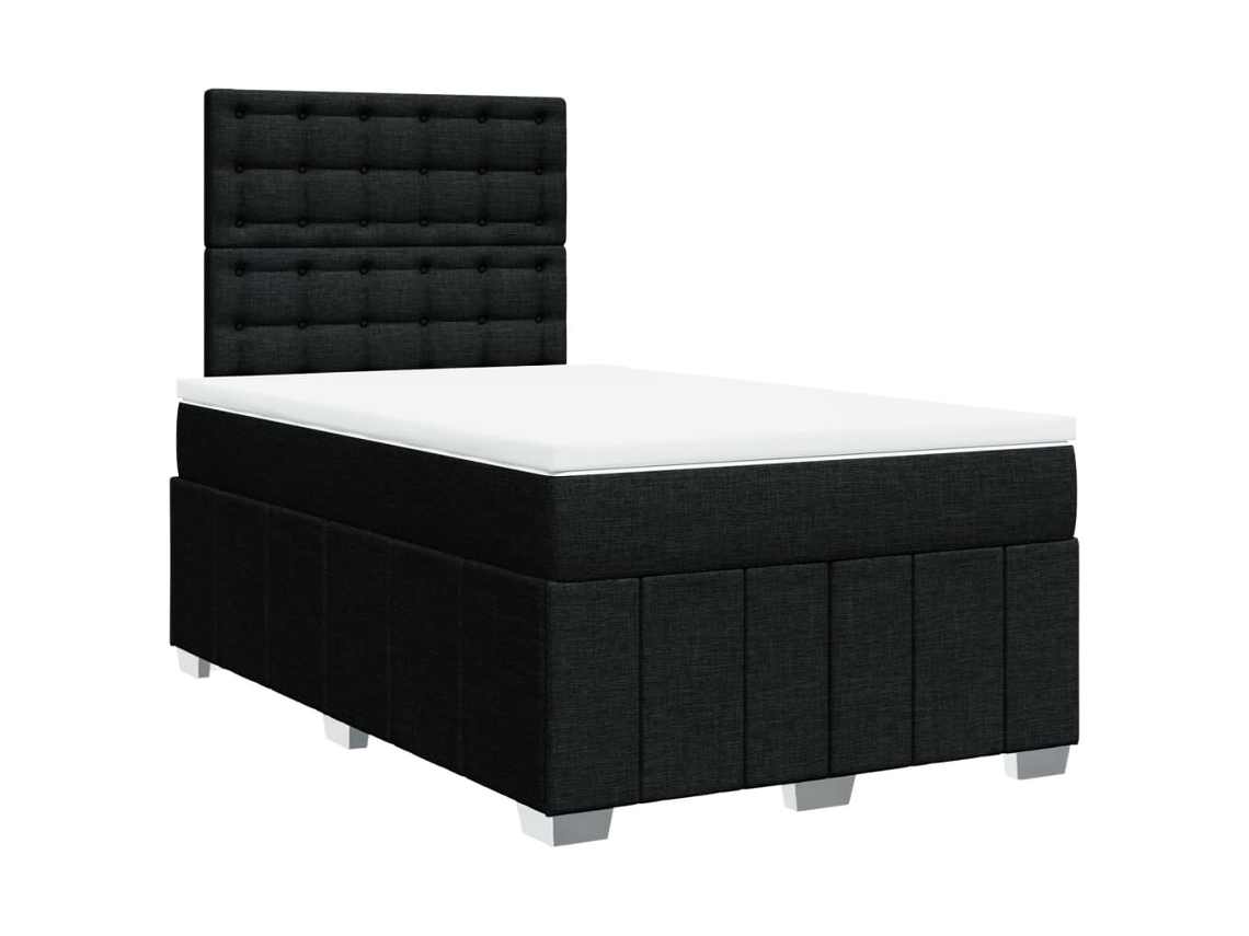 Box Spring Bed, Box Spring Beds Vidaxl Preto Tecido (120 X 190 Cm)