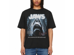 Rockinstone Jaws Faded Background Smoke T-shirt Size:s