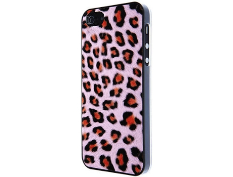 Capa iPhone 5, 5s, SE  Eco-Leather Leo Rosa