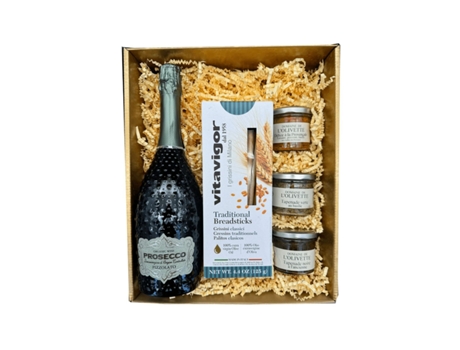 White box Prosecco DOC 75 cl - Olivette Tapenades - Gressin