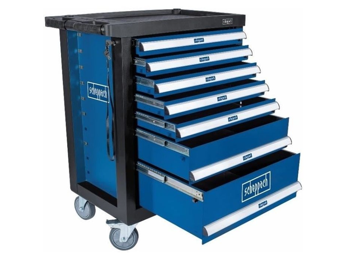 Carrinho De Ferramentas Scheppach 70 Ferramentas 7 Gavetas Tw1100