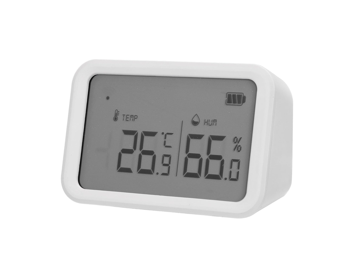 Termômetro E Higrômetro Digital Ausla, Sensor 3em 1de Temperatura, Umidade E Luz Com Controle Por Smartphone