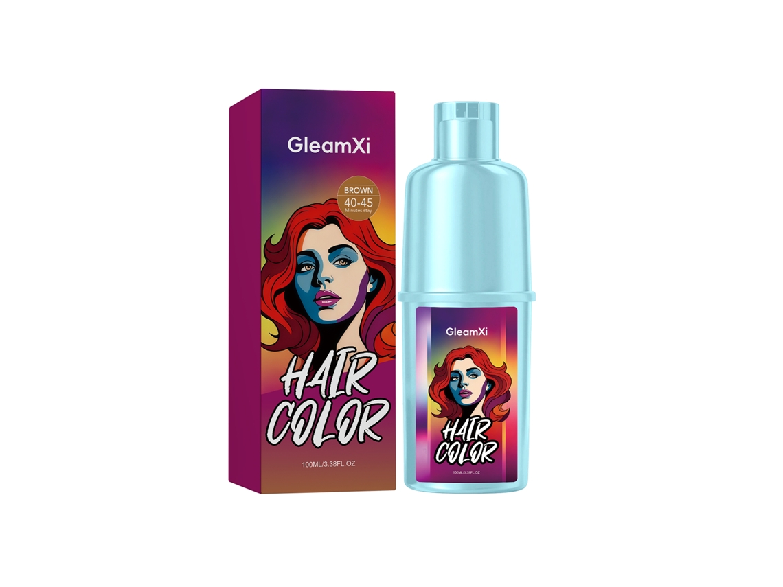 Tinta de Cabelo Gleamxi Marrom Natural Fácil